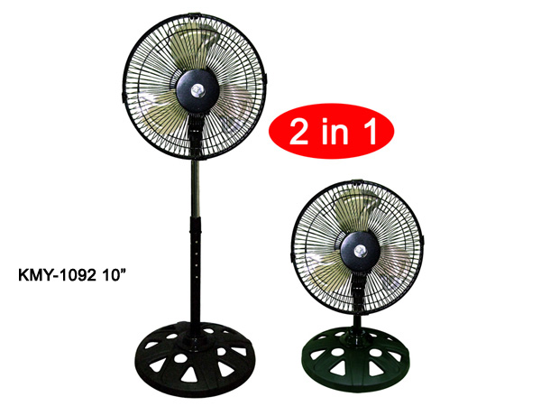 KMY-1092 10” Ventilador Dos En Uno