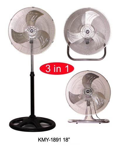 KMY-1891 18” Ventilador Industrial Tres En Uno