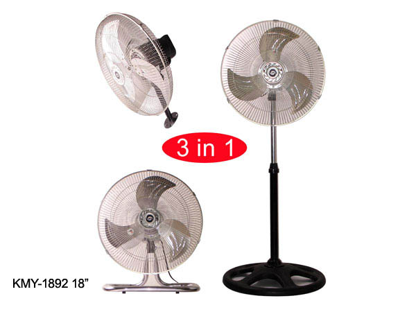 KMY-1892 18” Ventilador Industrial Tres En Uno