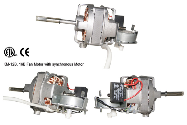 KM-12B, 16B Motor De Ventilador Con Motor Síncrono