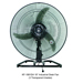 KF-1881D 18” (45cm) Industrial Desk Fan